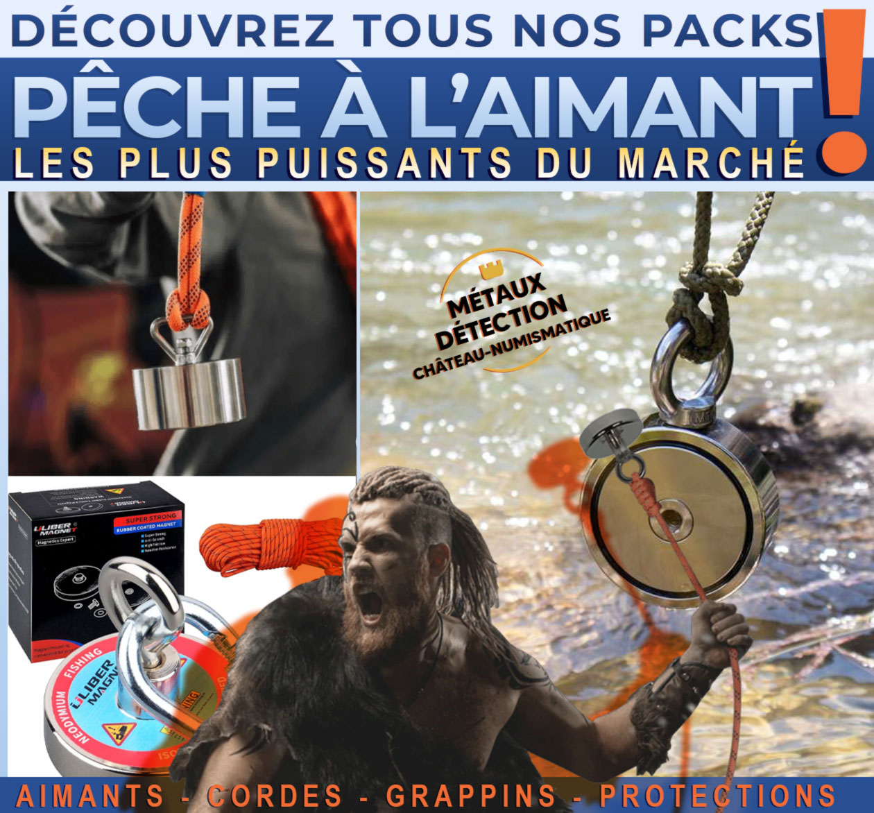 DÉCOUVREZ NOS pack de peche à aimant