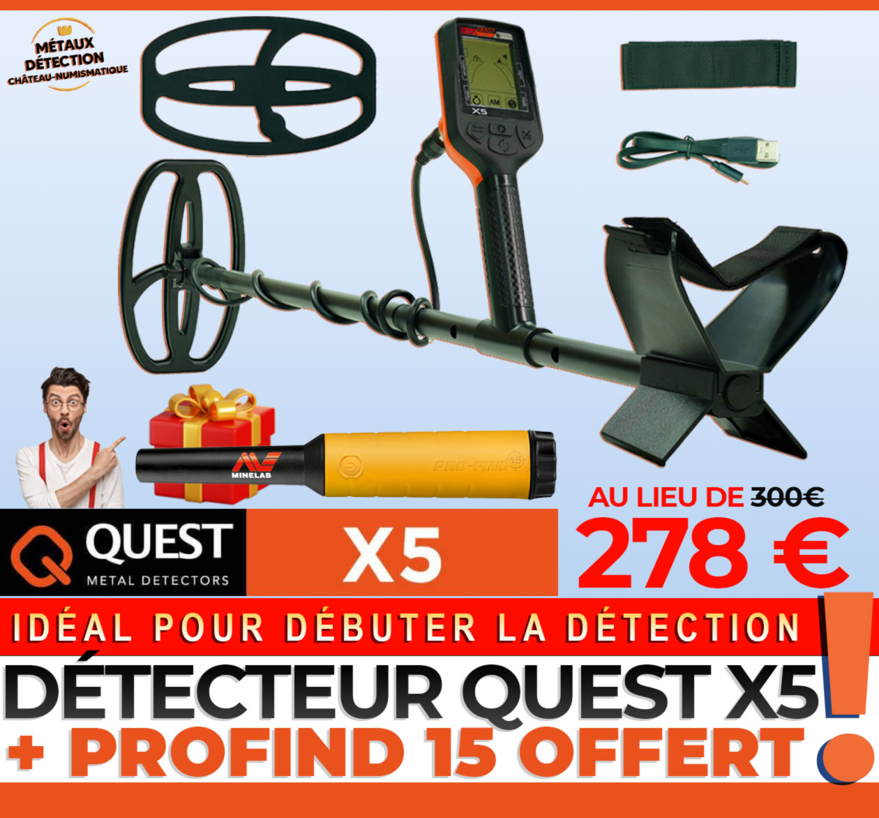 DÉCOUVREZ le Quest 5 pour débuter la détection 